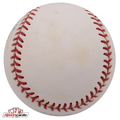 Charlie Silvera (d.2019) Single Signed Baseball NY Yankees Beckett BAS