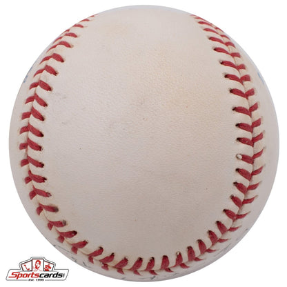 Ben Chapman (d.1993) ".302 Lifetime BA" Single Signed Baseball Beckett BAS