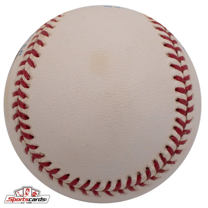Hank Borowy (d.2004) Single Signed Baseball Beckett BAS Yankees