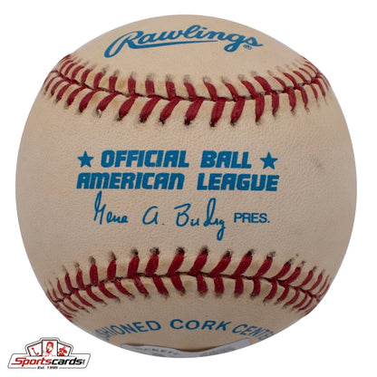 Johnny Kucks (d.2013) Single Signed Baseball Beckett BAS Yankees