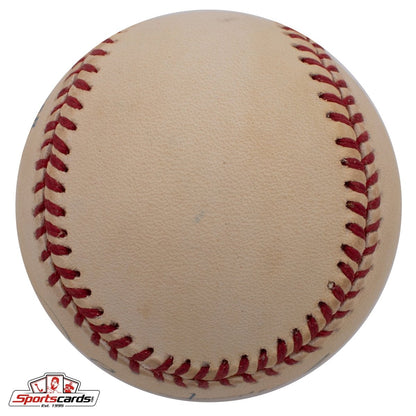 Johnny Kucks (d.2013) Single Signed Baseball Beckett BAS Yankees