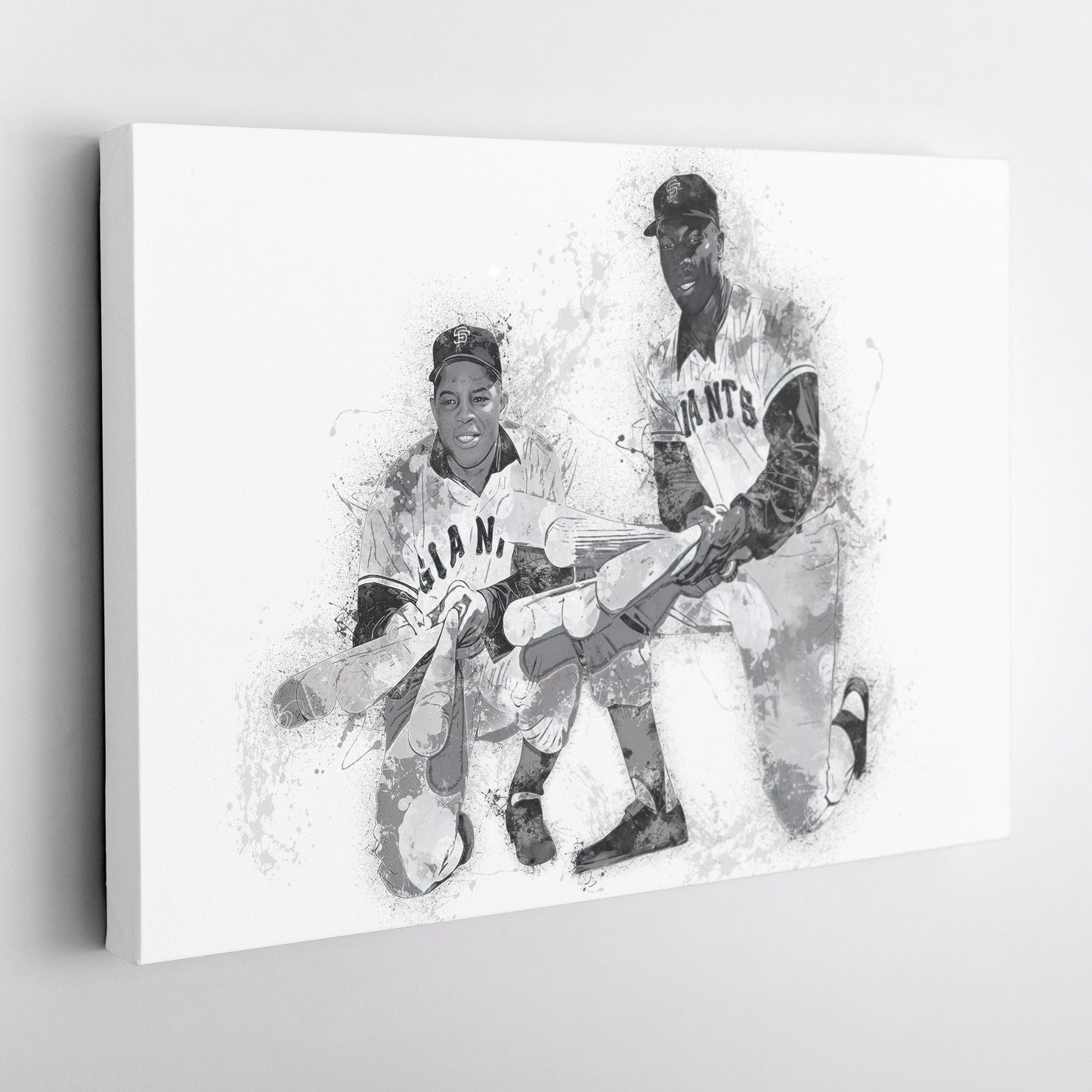 Willie Mays & Willie McCovey Canvas Art – San Francisco Giants Wall Decor