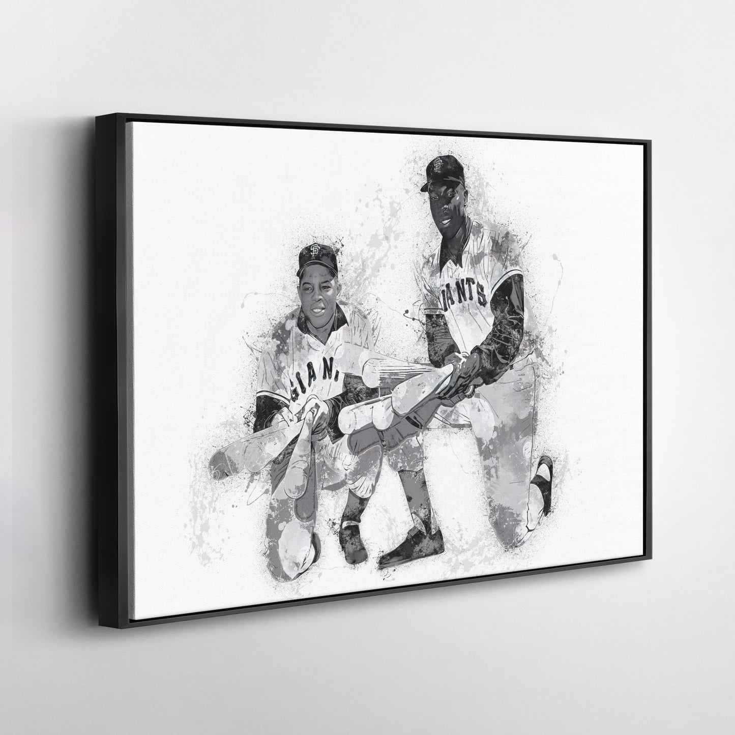 Willie Mays & Willie McCovey Canvas Art – San Francisco Giants Wall Decor