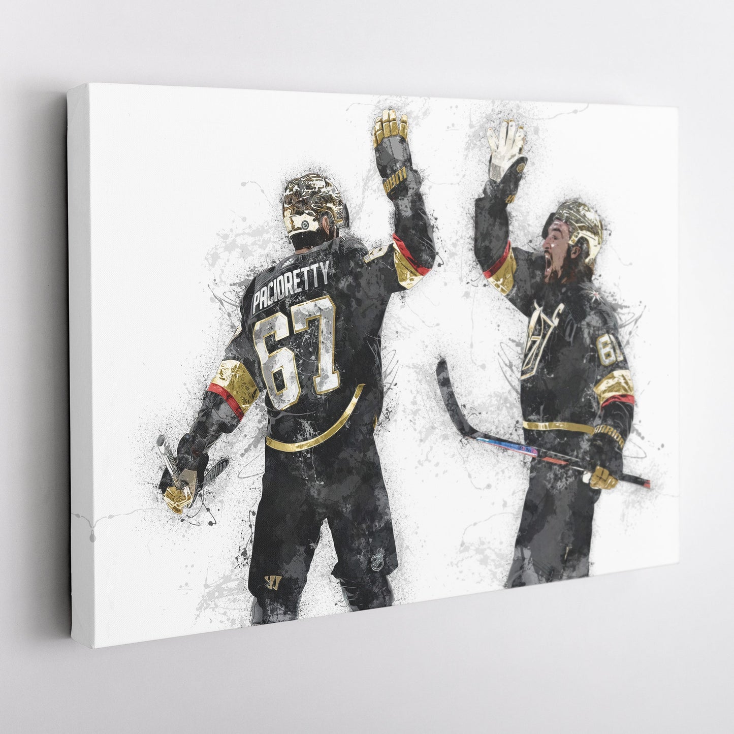 Max Pacioretty & Mark Stone Canvas Art – Vegas Golden Knights Wall Decor