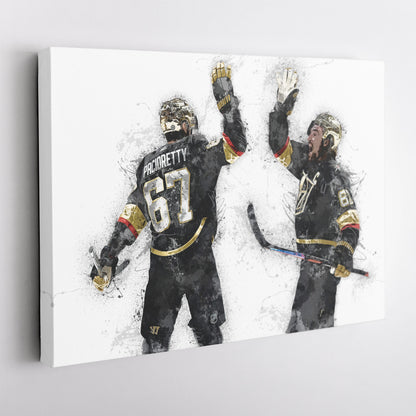 Max Pacioretty & Mark Stone Canvas Art – Vegas Golden Knights Wall Decor