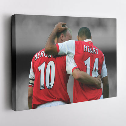 Henry & Bergkamp Canvas – Arsenal Legends Wall Art Decor