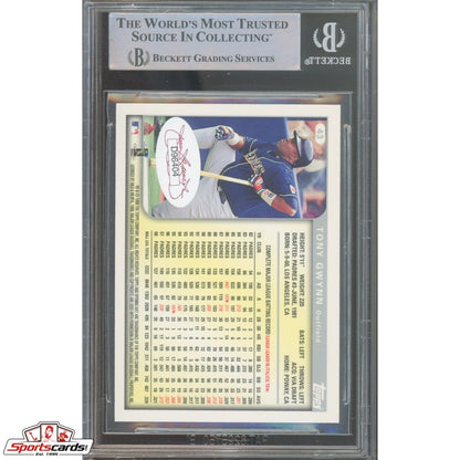 1999 Topps Opening Day #43 Tony Gwynn Signed Auto Beckett BAS Padres
