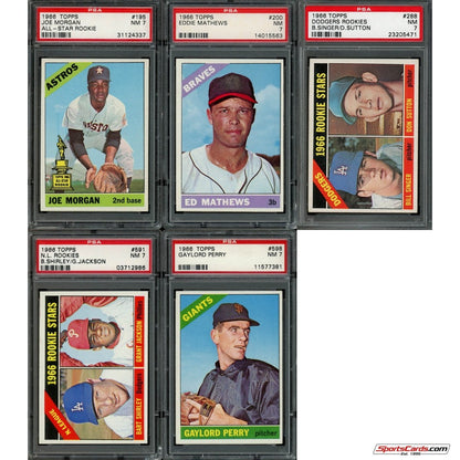 1966 Topps Baseball Complete Graded Set Break - (1) Graded Card (PSA 7 or Better) Per Box!