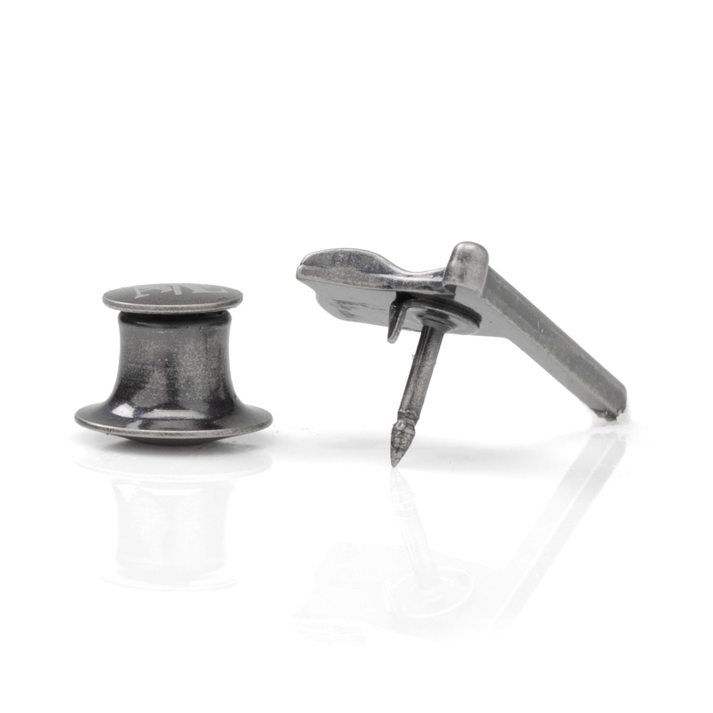 Golf 18th Hole Antique Silver Lapel Pin