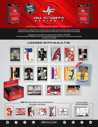 Jersey Fusion All Sports Edition Series 4 Sealed Box - (1) Jersey Fusion Per Box