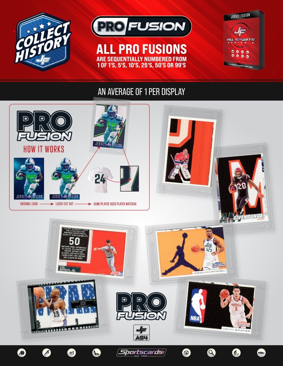 Jersey Fusion All Sports Edition Series 4 Sealed Box - (1) Jersey Fusion Per Box