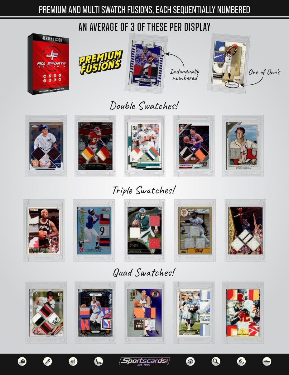 Jersey Fusion All Sports Edition Series 4 Sealed Box - (1) Jersey Fusion Per Box