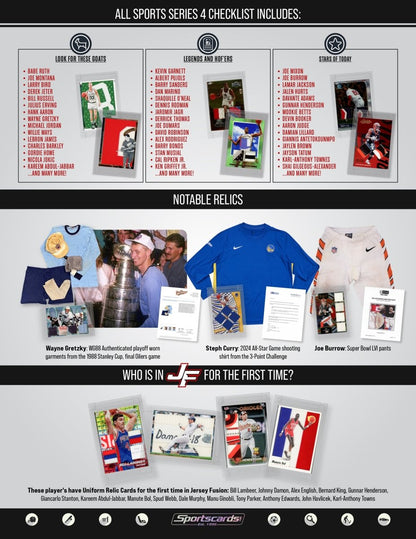Jersey Fusion All Sports Edition Series 4 Sealed Box - (1) Jersey Fusion Per Box