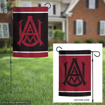 Alabama A&M Garden Flag 2 Sided Double Logo