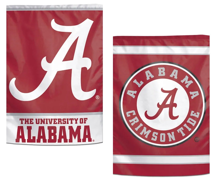 Alabama Garden Flag Crimson Tide 2 Sided Logo