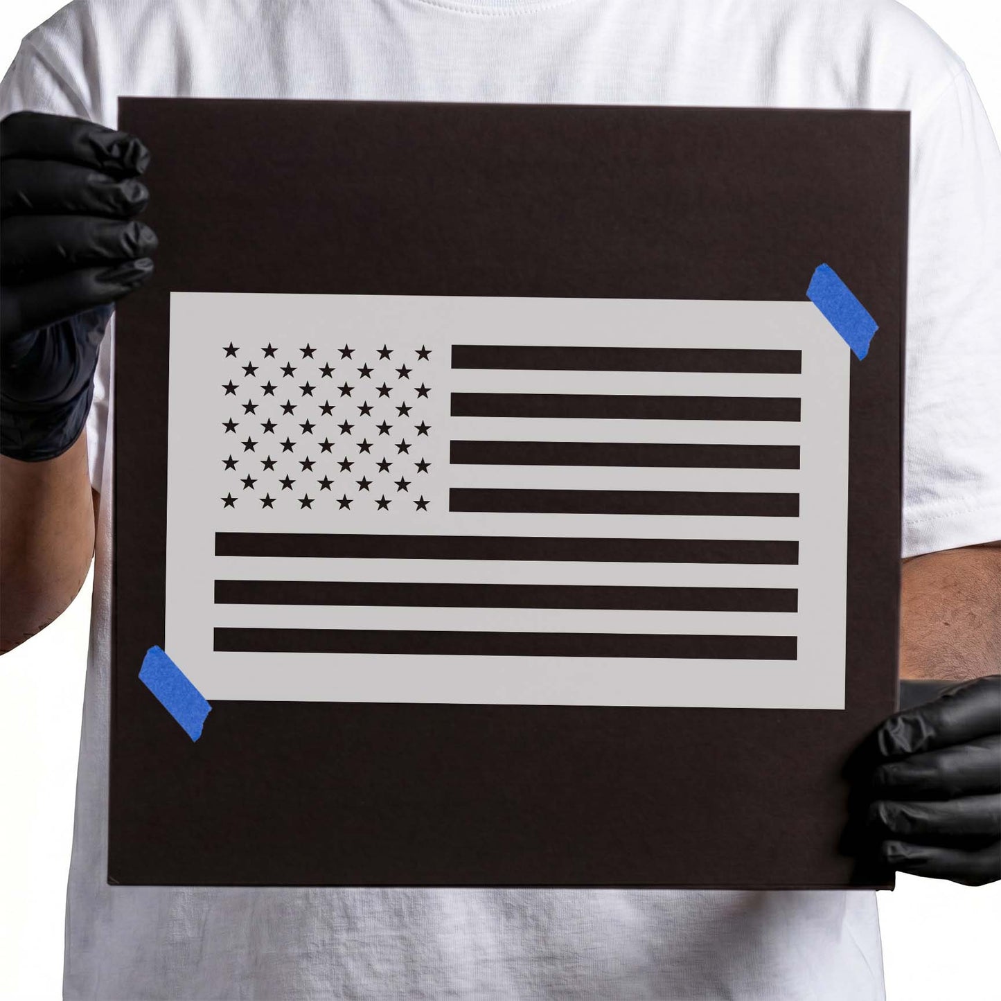 American Flag Stencil