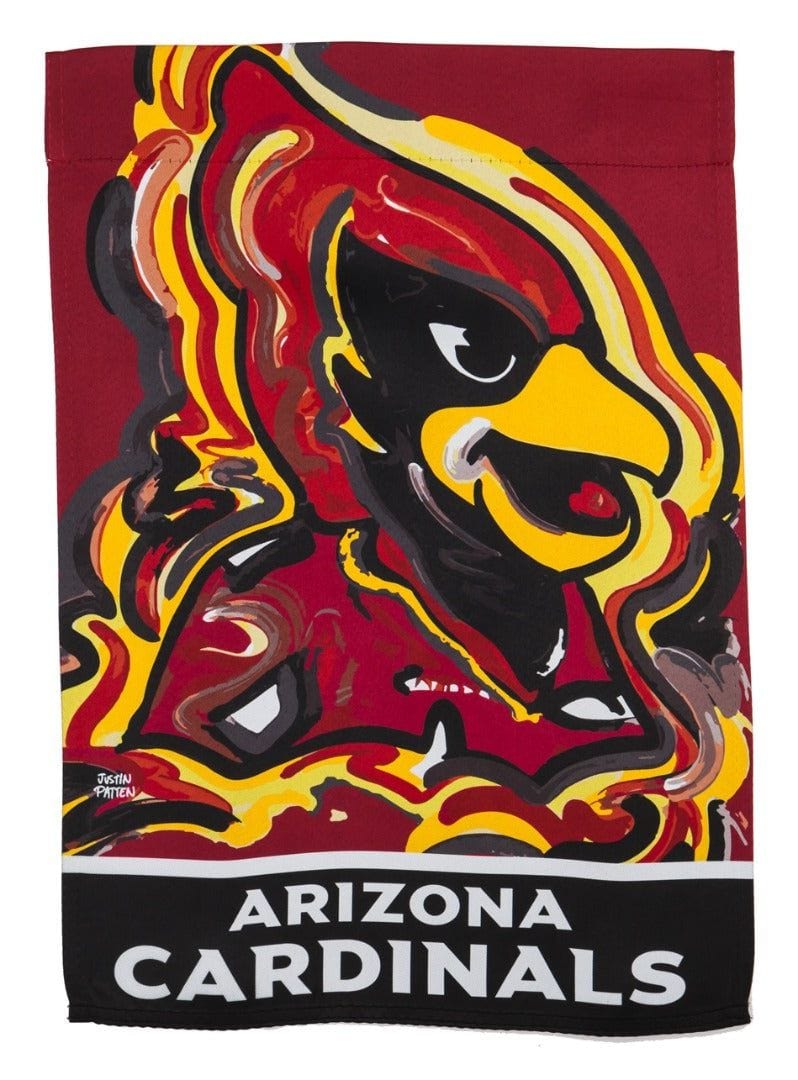 Arizona Cardinals Garden Flag 2 Sided Justin Patten