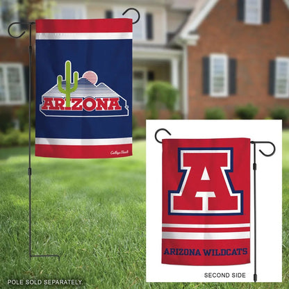 Arizona Wildcats Garden Flag 2 Sided Logo
