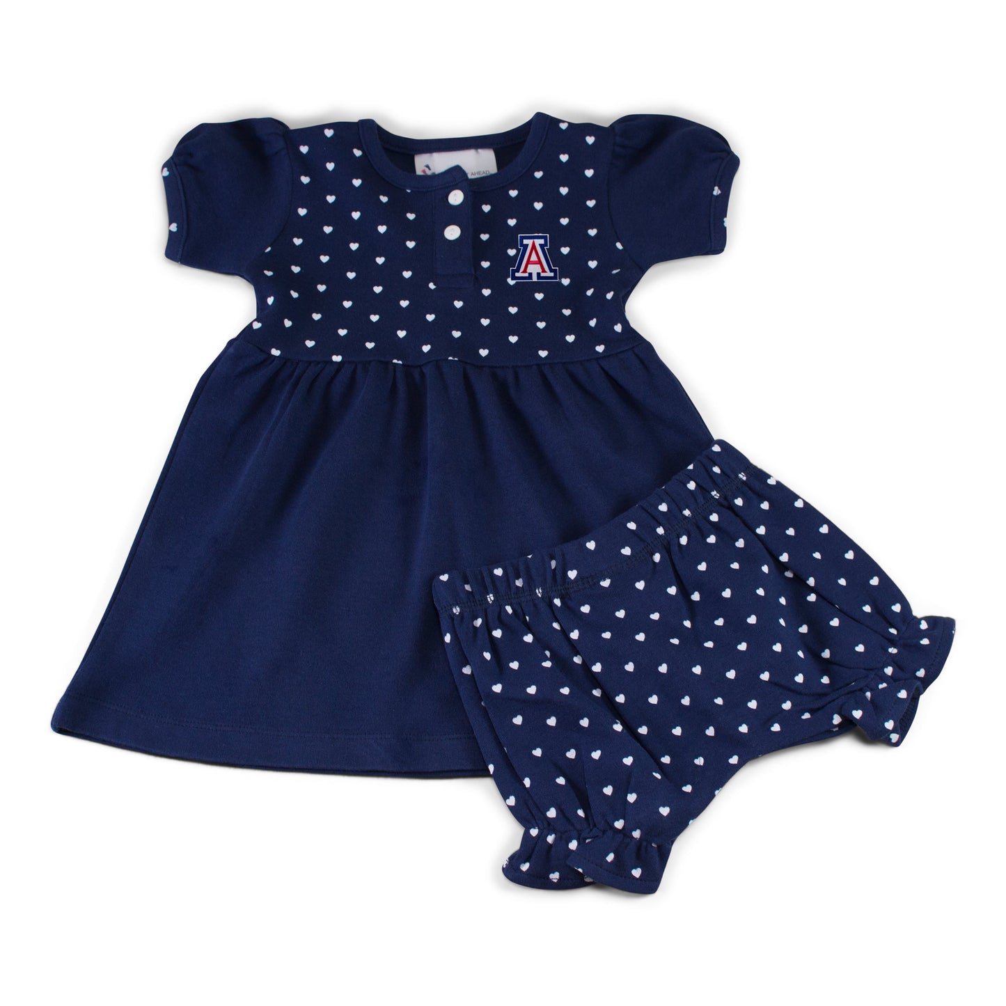Arizona Girl's Heart Dress with Bloomers