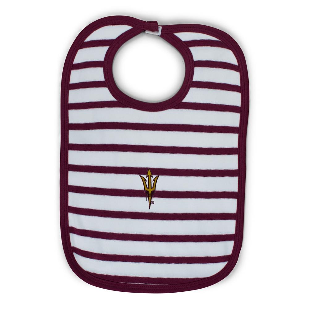 Arizona State Infant Stripe Knit Bib