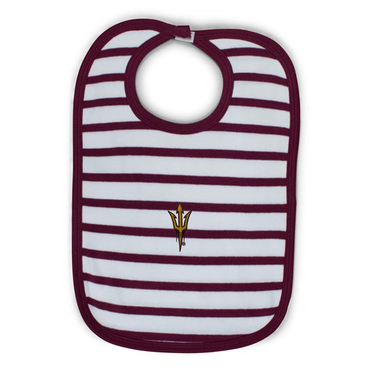 Arizona State Infant Stripe Knit Bib