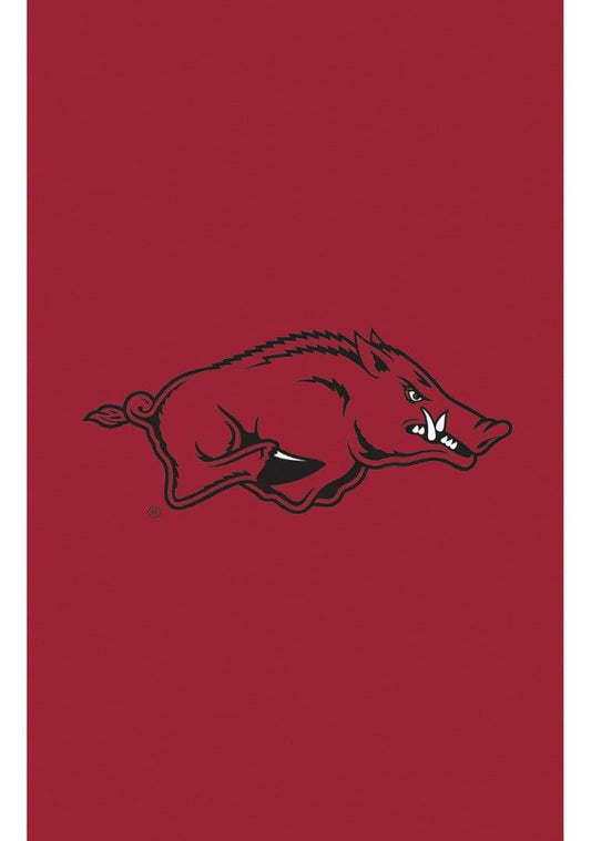 Arkansas Razorbacks Garden Flag 2 Sided Applique Logo