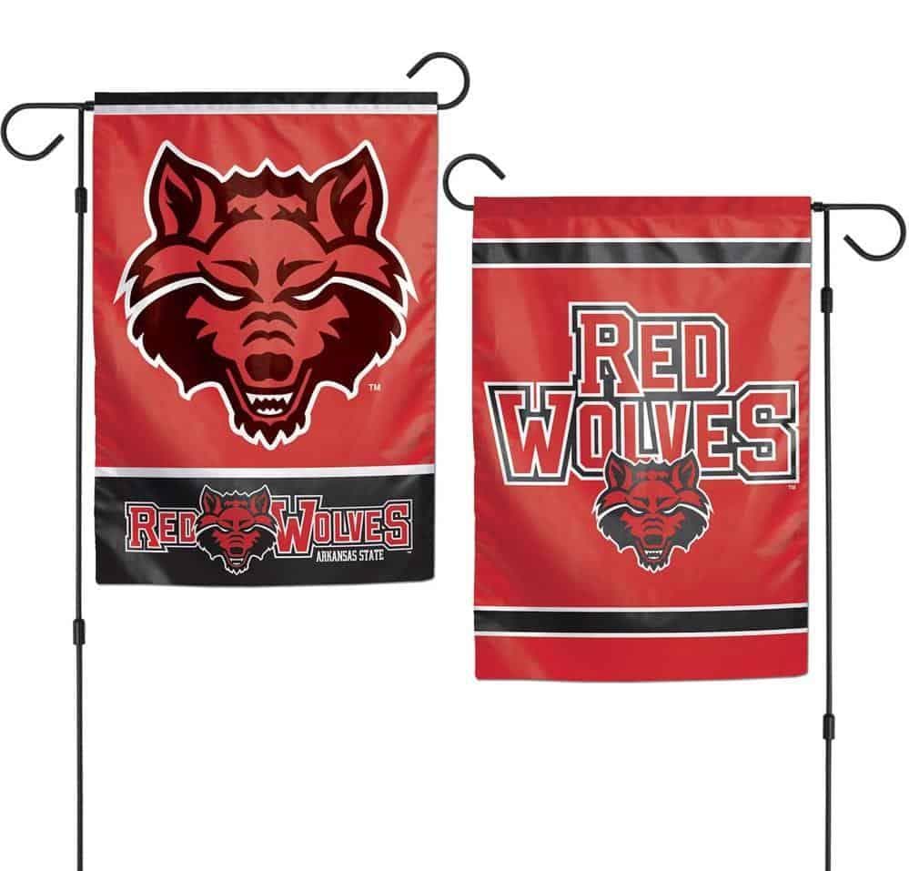 Arkansas State Wolves Garden Flag 2 Sided