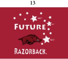 Arkansas Infant Lap Shoulder Creeper Print