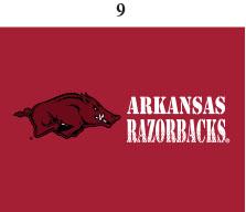 Arkansas Infant Lap Shoulder Creeper Print