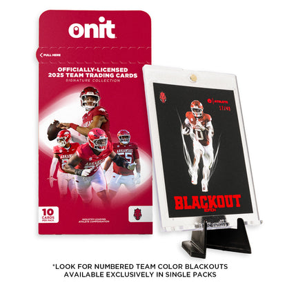 University of Arkansas Football 2025 Trading Cards - Single Pack