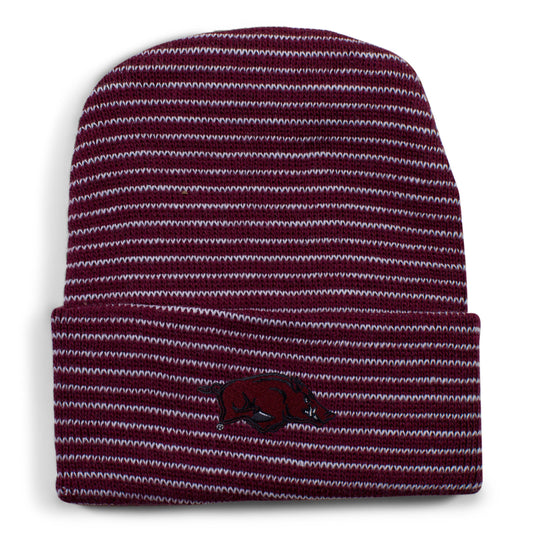 Arkansas Stripe Knit Cap
