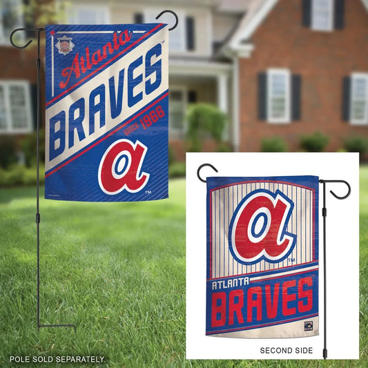 Atlanta Braves 2 Sided Cooperstown Garden Flag