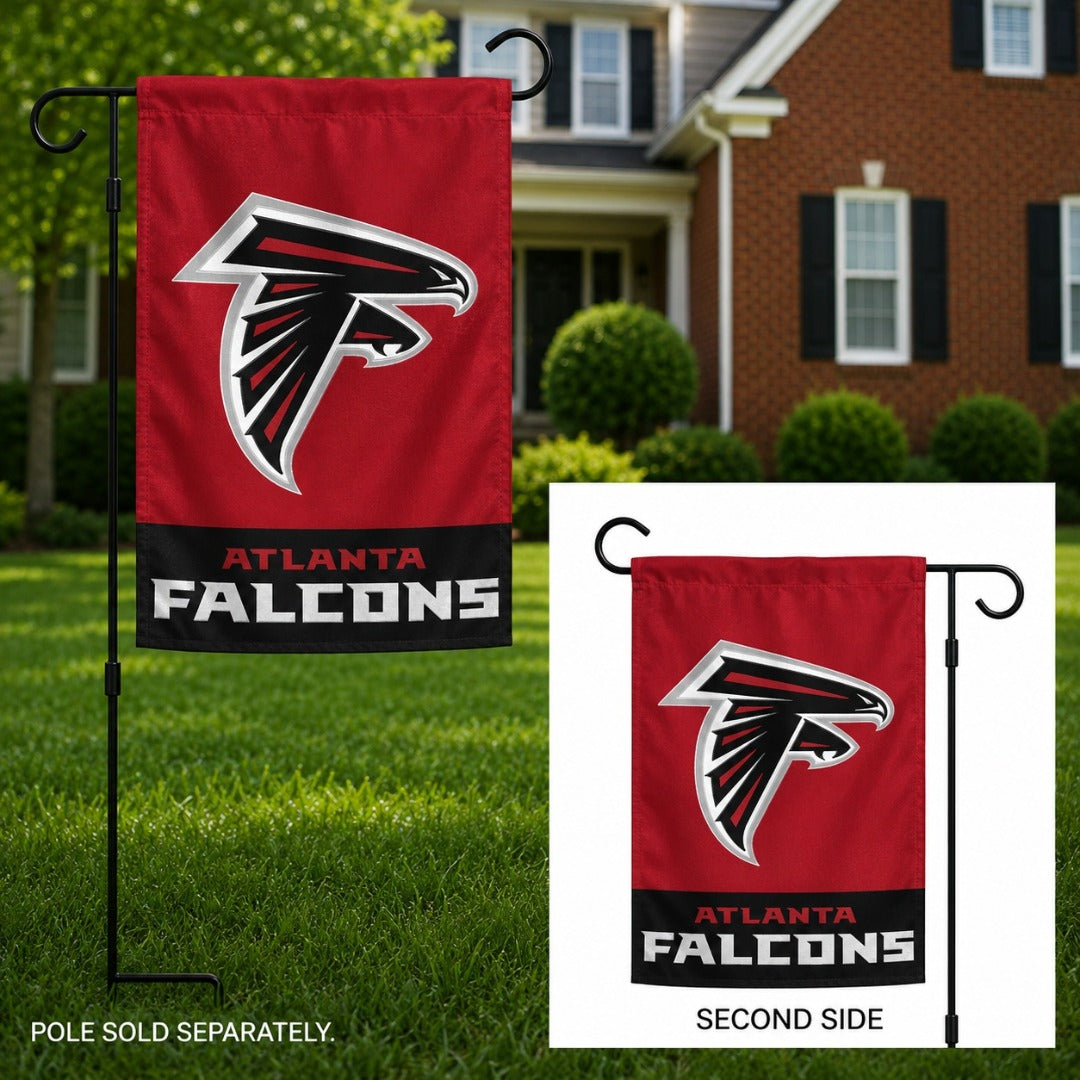 Atlanta Falcons 2 Sided Embroidered Garden Flag