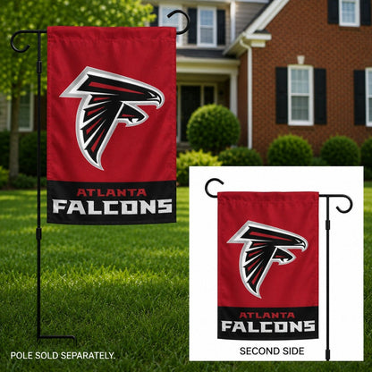 Atlanta Falcons 2 Sided Embroidered Garden Flag