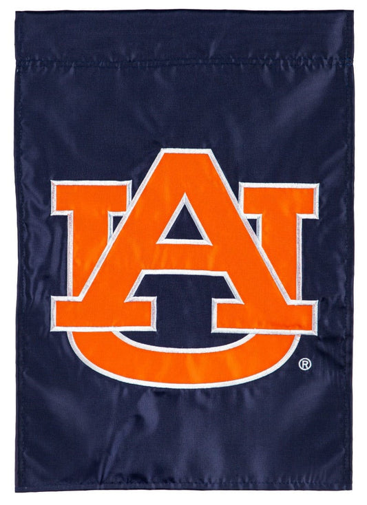 Auburn Tigers Garden Flag 2 Sided Applique Logo