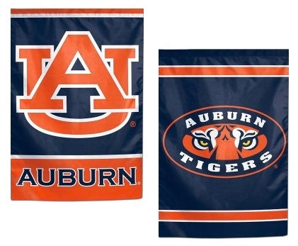 Auburn Tigers Garden Flag 2 Sided Tiger Eyes