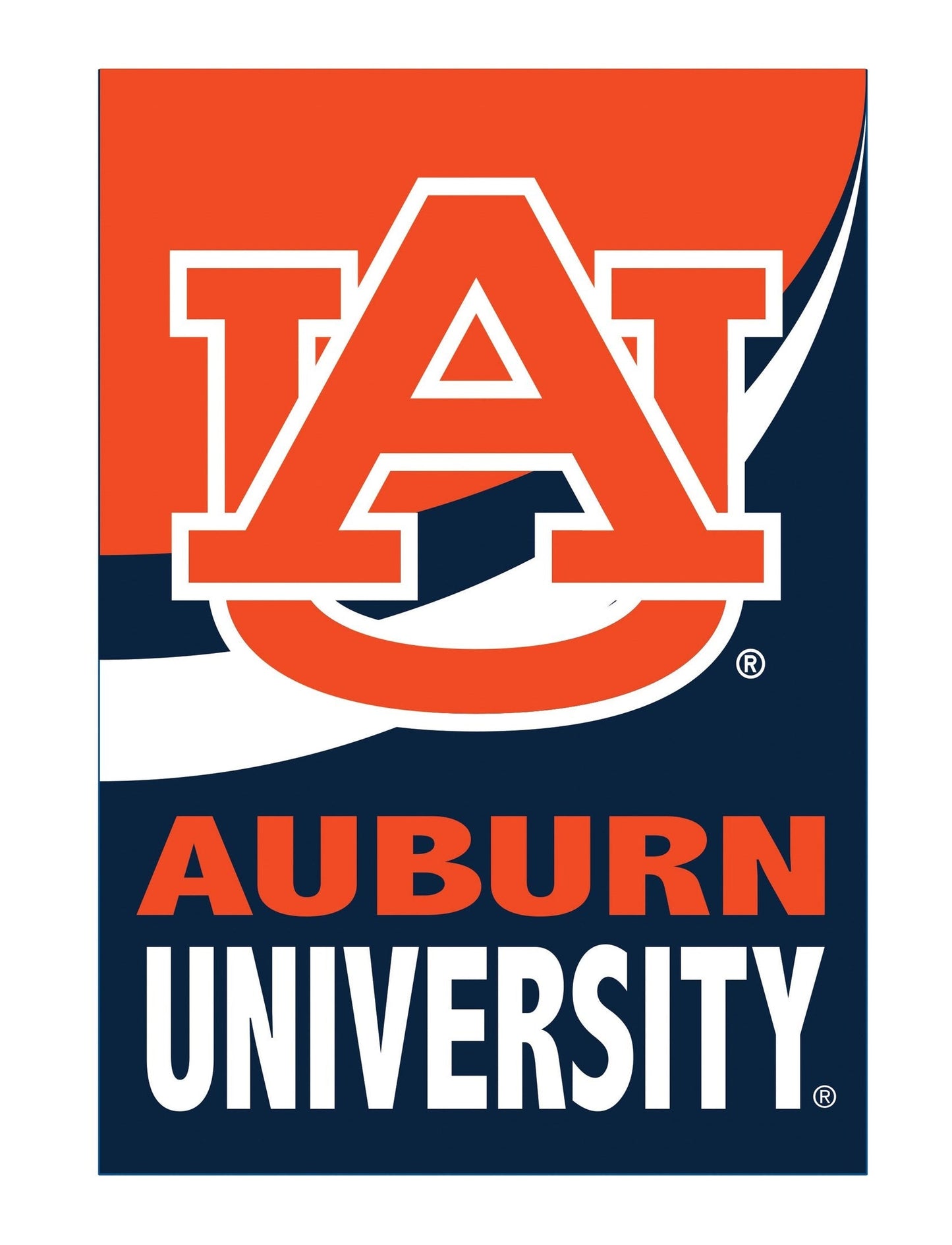 Auburn University 2 Sided Burlap Garden Flag