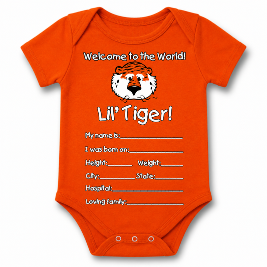 Auburn Welcome to the World Lap Shoulder Creeper