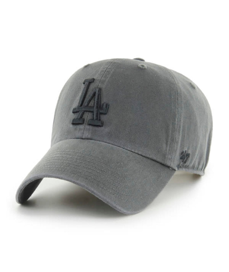 47 MLB Los Angeles Dodgers Clean Up Adjustable Cap Charcoal