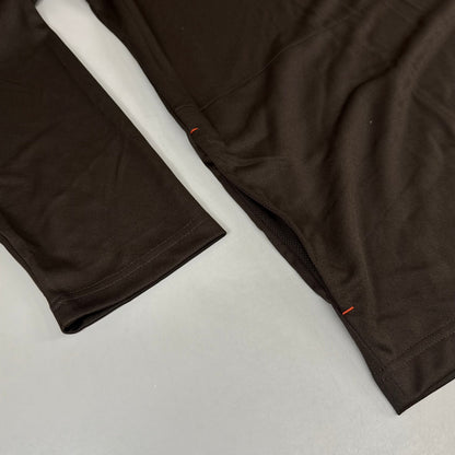 NFL Cleveland Browns Quarter Zip Pullover Shirt Long Sleeve XXL Brown 1802969