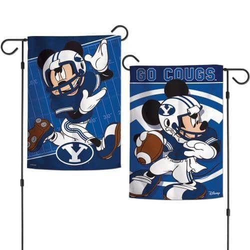 BYU Garden Flag 2 Sided Mickey Mouse Disney