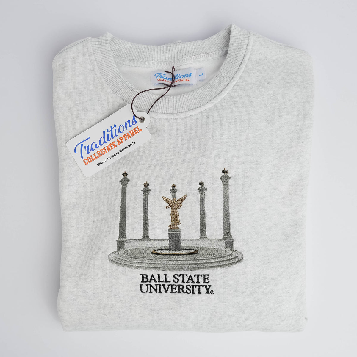 Ball State Crewneck - Heather Grey