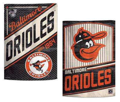 Baltimore Orioles Garden Flag 2 Sided Retro Classic Logo