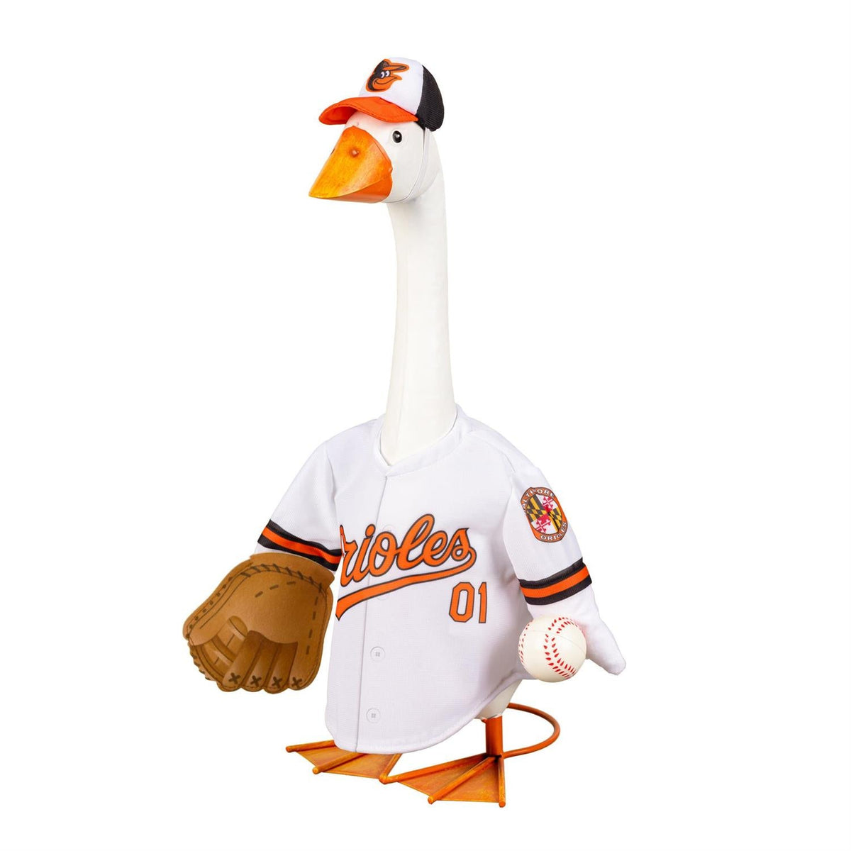 Baltimore Orioles Porch Goose Outfit for 21-Inch Goose