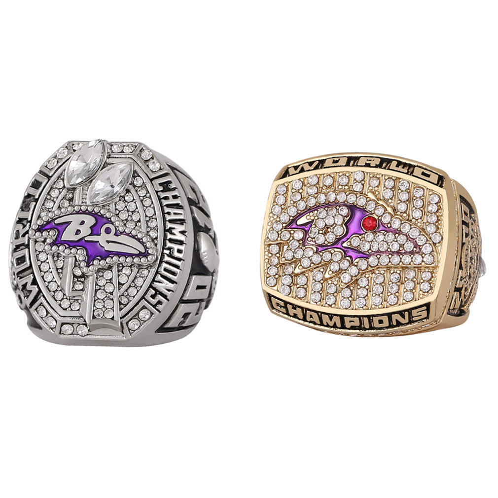 Baltimore Football Championship Ring Set – 2000 & 2012 Collectible