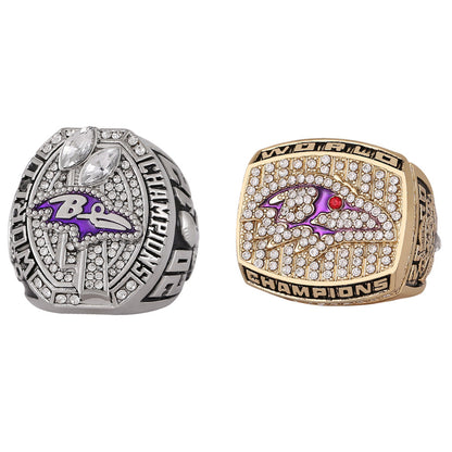 Baltimore Football Championship Ring Set – 2000 & 2012 Collectible