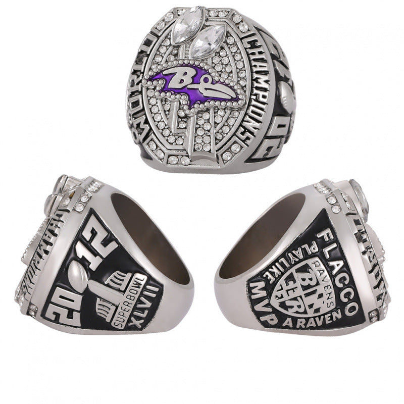 Baltimore Football Championship Ring Set – 2000 & 2012 Collectible
