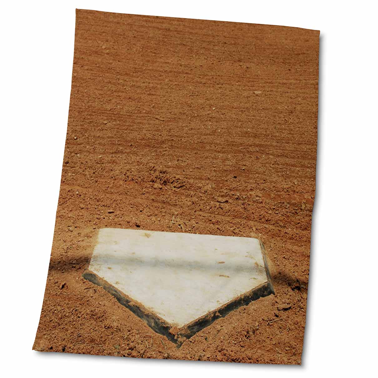 3dRose Florene Sports - Home Plate in Baseball - Towels (twl-50211)