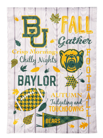 Baylor Fall 2 Sided Garden Flag