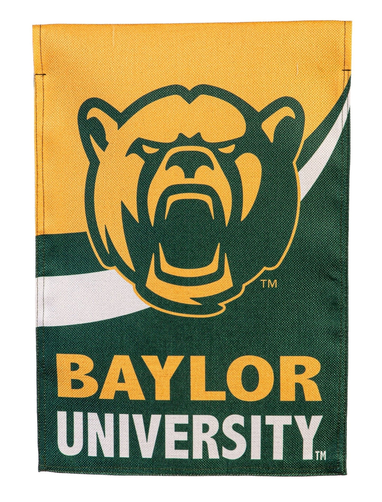 Baylor University 2 Sided Burlap Garden Flag